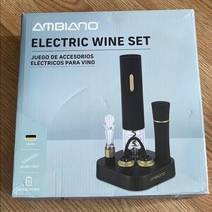 Ambiano Electric Wine Set - Black
